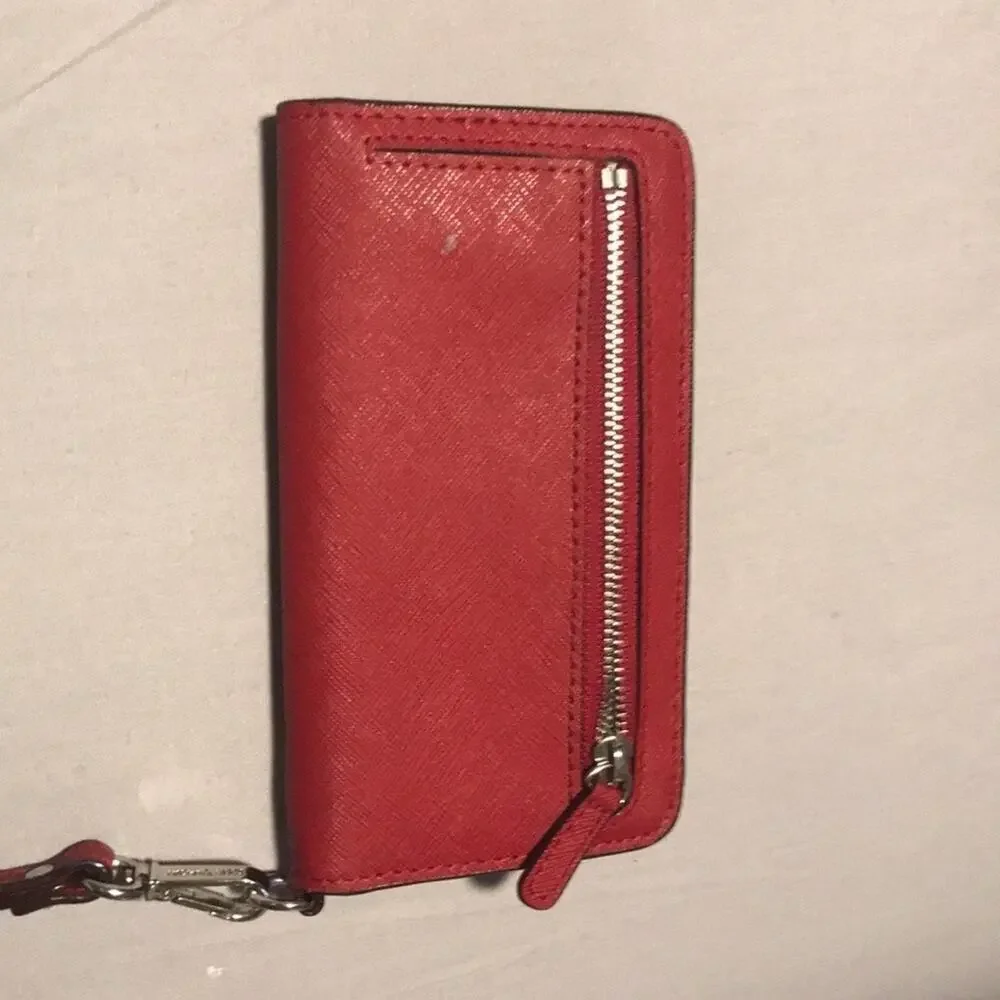 Michael Kors Red Wristlet Wallet
